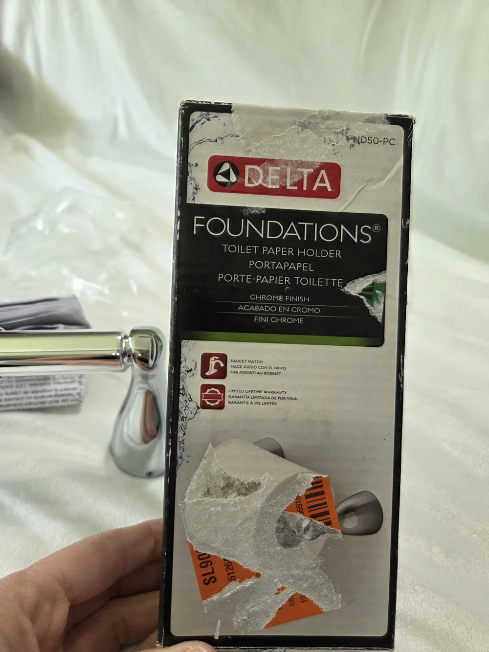 Delta Foundations Toilet Paper Holder - Chrome Finish - FND50-PC